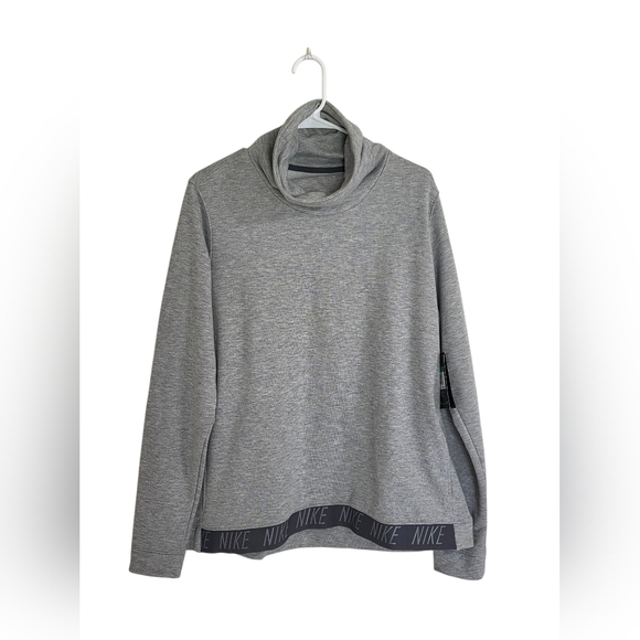 Nike Women's Gray Cowl Neck Sweater - Picture 2 of 2